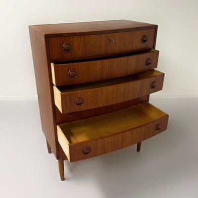 Teak Danish Chest of Drawers with 6 Drawers, 1960s-ZT-2040659