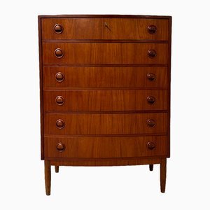 Teak Danish Chest of Drawers with 6 Drawers, 1960s-ZT-2040659