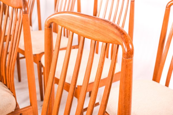 Teak Dining Chairs by Benny Linden, 1970s, Set of 12-XWB-1028298