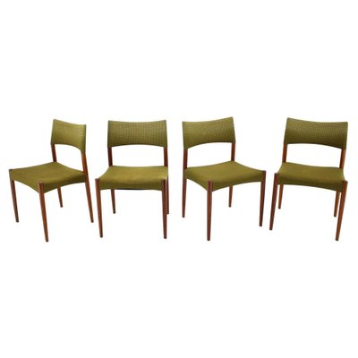 Teak Dining Chairs by Ejner Larsen & Aksel Bender-Madsen, 1960s, Set of 4-TZ-958994