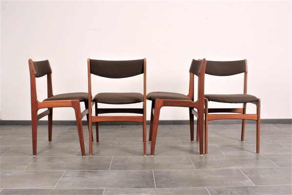 Teak Dining Chairs by Erik Buch for Anderstrup, 1950s, Set of 4-IV-706457