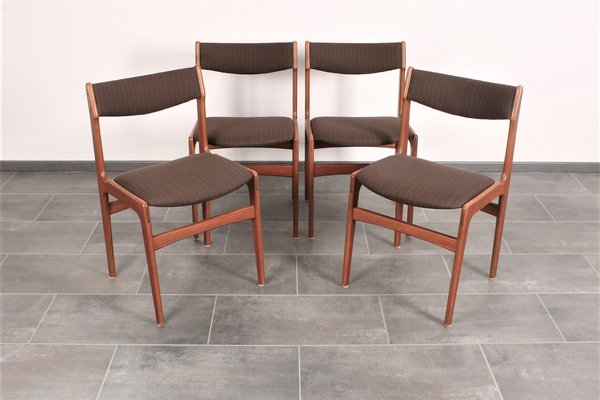 Teak Dining Chairs by Erik Buch for Anderstrup, 1950s, Set of 4-IV-706457