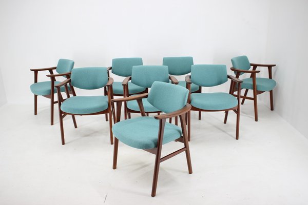 Teak Dining Chairs by Erik Kierkegaard, 1960s, Set of 8-TZ-848609