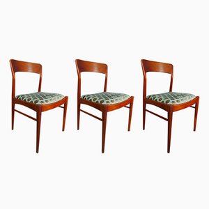 Teak Dining Chairs by Henning Kjaernulf for Korup, Denmark, 1960s, Set of 3-KK-1803095