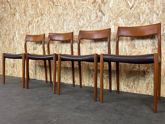 Teak Dining Chairs by Niels O. Möller for J.L Møllers, 1970s, Set of 4-EJL-1396368