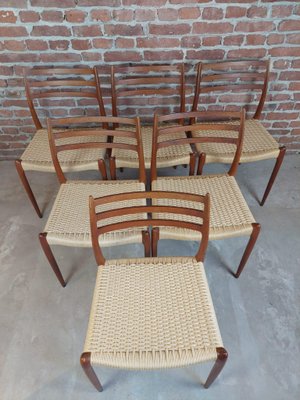 Teak Dining Chairs by Niels Otto Møller for J L Møllers, 1960s, Set of 6-YZQ-1784671