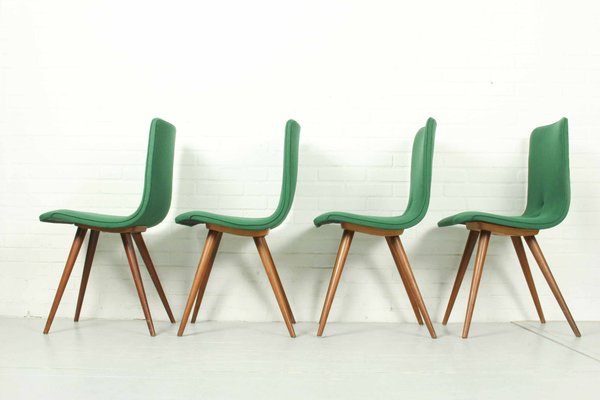 Teak Dining Chairs by Van Os, 1950s, Set of 4-ZA-1288839