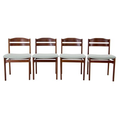 Teak Dining Chairs, Denmark, 1960s, Set of 4-TZ-1089314