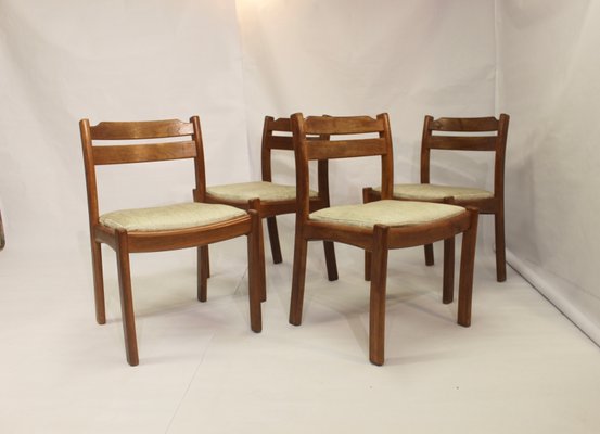 Teak Dining Chairs from Dyrlund, 1960s, Set of 4-OTF-1148637