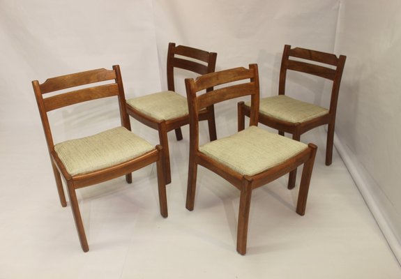 Teak Dining Chairs from Dyrlund, 1960s, Set of 4-OTF-1148637