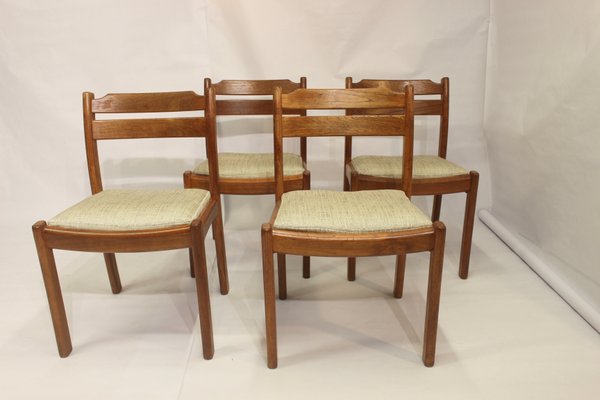 Teak Dining Chairs from Dyrlund, 1960s, Set of 4-OTF-1148637