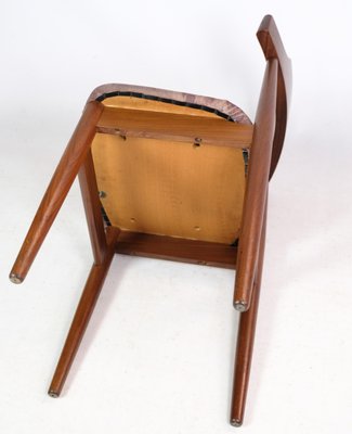 Teak Dining Chairs with Grey Fabric Seats by Hans Olsen, 1960s, Set of 4-UY-1425734