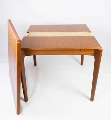 Teak Dining Table with Extensions by Henning Kjærnulf, 1960s-UY-952739