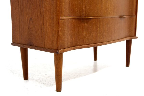 Teak Dresser Tallboy, Denmark, 1950-GEK-1240599