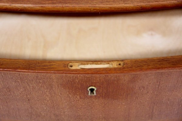 Teak Dresser Tallboy, Denmark, 1950-GEK-1240599