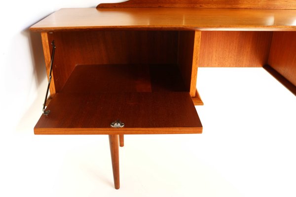 Teak Dressing Table with Mirror, 1960s-OKN-2021521