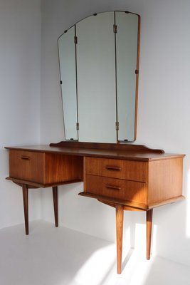 Teak Dressing Table with Mirror, 1960s-OKN-2021521