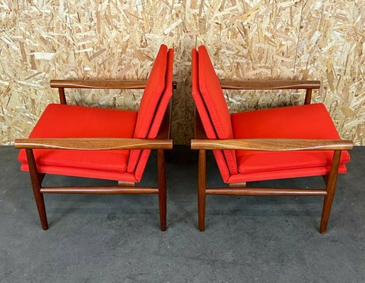 Teak Easy Chair by Kai Lyngfeldt Larsen for Søborg Møbelfabrik, 1960s, Set of 2-EJL-1177183