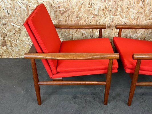 Teak Easy Chair by Kai Lyngfeldt Larsen for Søborg Møbelfabrik, 1960s, Set of 2-EJL-1177183