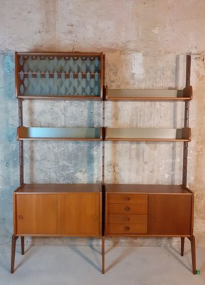 Teak Ergo Wall Unit with 2 Sections by John Texmon for Blindheim Møbelfabrikk, 1960s-EYI-792857