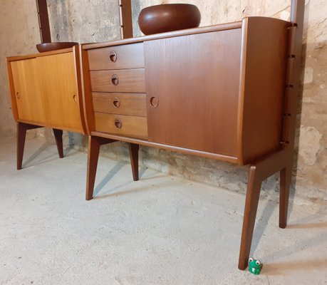 Teak Ergo Wall Unit with 2 Sections by John Texmon for Blindheim Møbelfabrikk, 1960s-EYI-792857