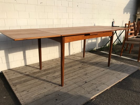 Teak Extendable Dining Table by Niels Otto Møller, 1960s-EXJ-589369