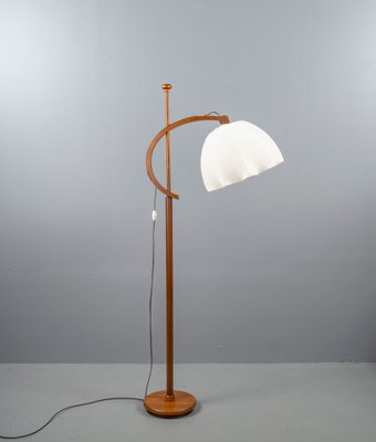 Teak Floor Lamp in the Style of Domus & Wegner Juhl, 1960s-VLO-1347393