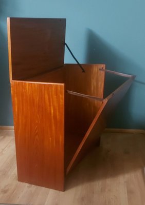 Teak Folding Bedding Chest of Drawers, 1960s-KDW-1794809