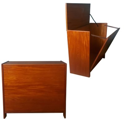 Teak Folding Bedding Chest of Drawers, 1960s-KDW-1794809