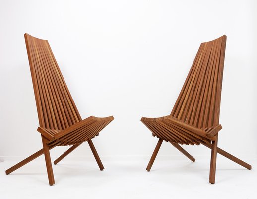 Teak Folding Chairs, Set of 2-NYF-2018794