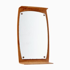 Teak Framed Mirror-CI-878373