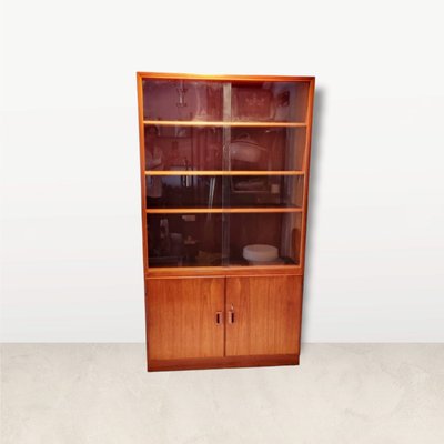 Teak Glass-Front Bookcase by Børge Mogensen for Søborg Furniture-LDW-1362008