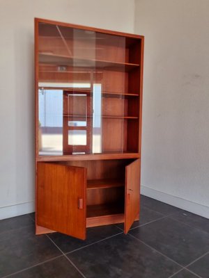 Teak Glass-Front Bookcase by Børge Mogensen for Søborg Furniture-LDW-1362008