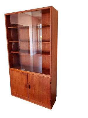 Teak Glass-Front Bookcase by Børge Mogensen for Søborg Furniture-LDW-1362008