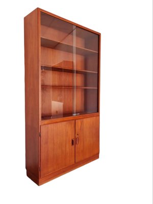 Teak Glass-Front Bookcase by Børge Mogensen for Søborg Furniture-LDW-1362008