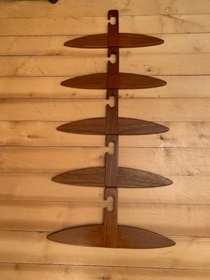 Teak Hangers, Denmark, 1960s, Set of 5-RTR-695000