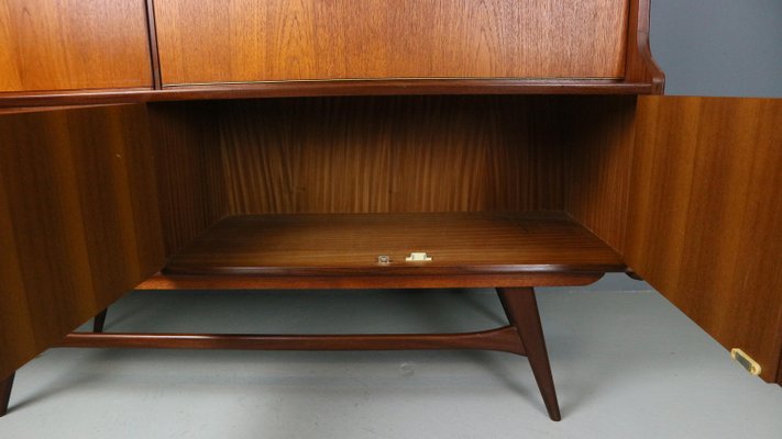 Teak Highboard / Credenza attributed to Louis Van Teeffelen for Wébé, 1960s-DT-2026095