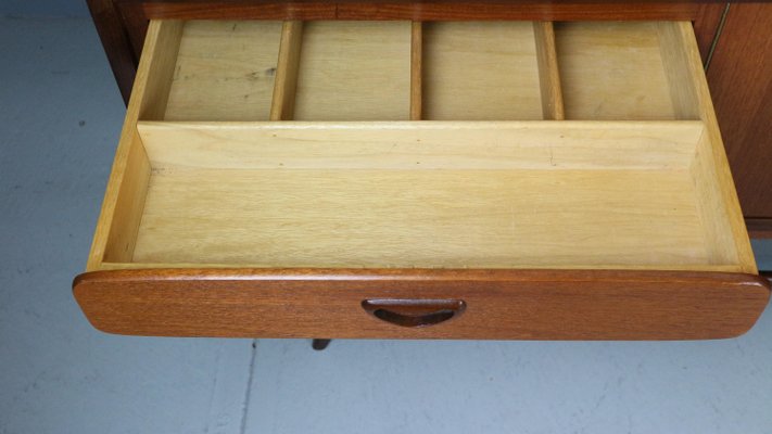 Teak Highboard / Credenza attributed to Louis Van Teeffelen for Wébé, 1960s-DT-2026095