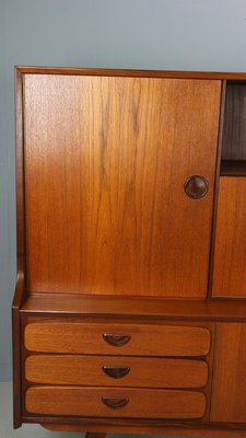 Teak Highboard / Credenza attributed to Louis Van Teeffelen for Wébé, 1960s-DT-2026095