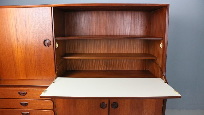 Teak Highboard / Credenza attributed to Louis Van Teeffelen for Wébé, 1960s-DT-2026095