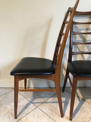 Teak Lis Chairs by Niels Koefoed for Koefoeds Hornslet, 1960s, Set of 6-OJT-1849263