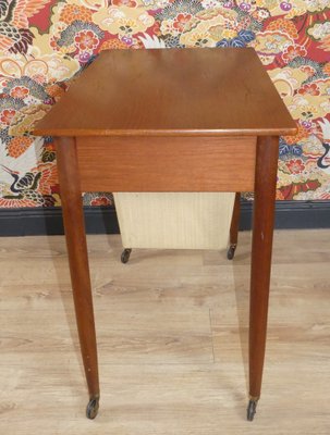 Teak Long-Legged Sewing Box Storage from Opal Möbel, 1960s-AFE-1122338