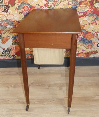 Teak Long-Legged Sewing Box Storage from Opal Möbel, 1960s-AFE-1122338