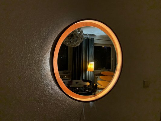 Teak Mirror, Italy, 1960s-VQM-1806900