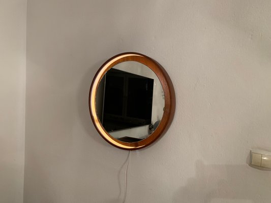 Teak Mirror, Italy, 1960s-VQM-1806900