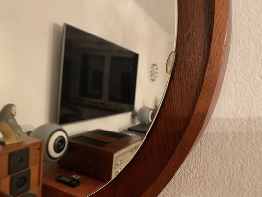 Teak Mirror, Italy, 1960s-VQM-1806900