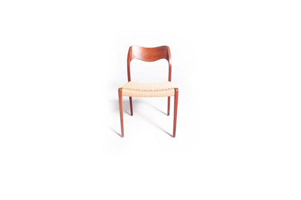 Teak Model 71 Dining Chairs by Niels Otto (N. O.) Møller for J.L. Møllers, 1960s, Set of 12-XWB-1813860