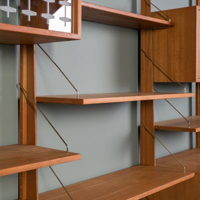 Teak Modular Wall Unit, Bruksbo, Norway, 1960s-WZF-2034037