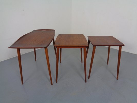 Teak Nesting Tables by Jens Quistgaard for Nissen, 1960s, Set of 3-RDW-837573