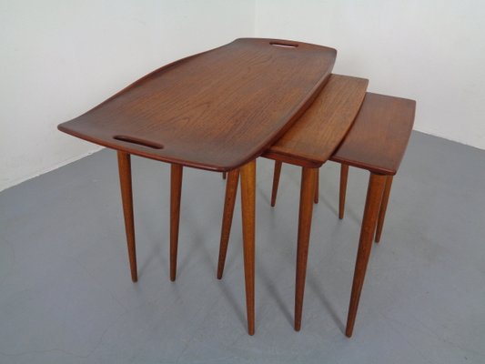 Teak Nesting Tables by Jens Quistgaard for Nissen, 1960s, Set of 3-RDW-837573